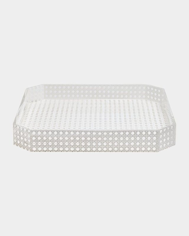 Reed Tray, White